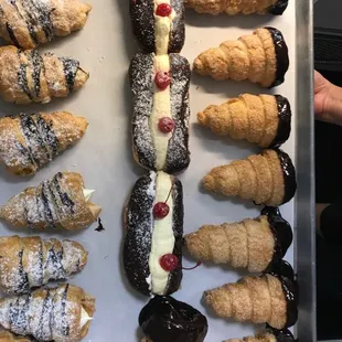 a variety of pastries