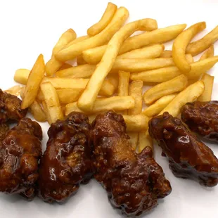 BBQ Wngs &amp; Fries