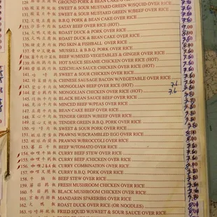 menu, sushi and sashimi