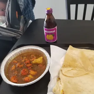 Curry Shrimp with Roti