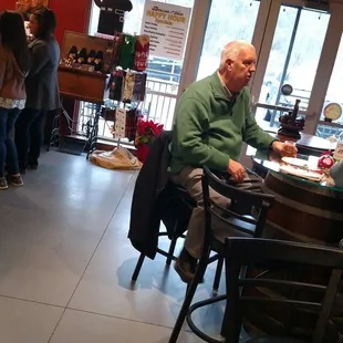 Looking back at the front.