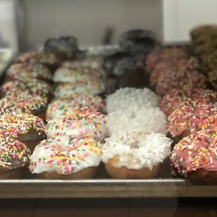 a variety of doughnuts