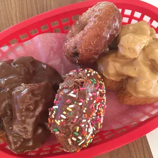 Choc Buttermilk, Choc sprinkles, blueberry cake (crack), maple buttermilk