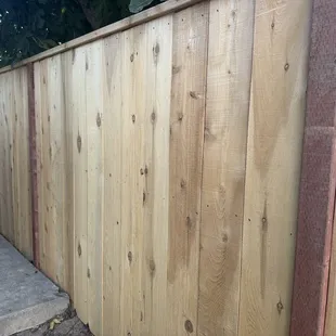 The rest of fence they replaced.