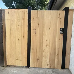 We like having the deadbolt. Our old gate just had a padlock.