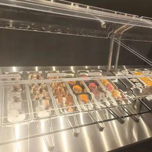 a variety of food items