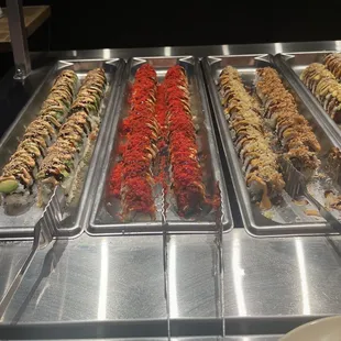 Sushi was delicious!    The chicken and beef rolls were delicious!!