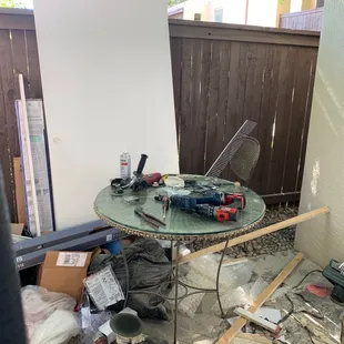 This is how he left my condo