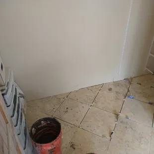 Tile repair.