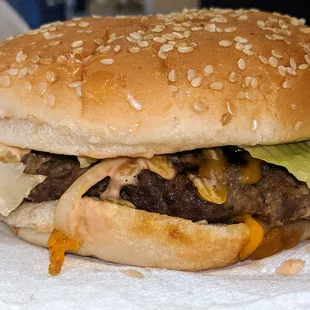 My 2nd time at da plate, I had  Da Cheeseburger was Meeean!