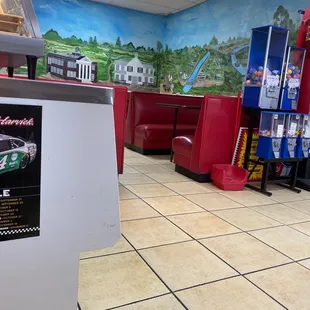 the inside of the restaurant