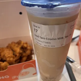 Iced Taro Milk Tea  冰芋頭奶茶