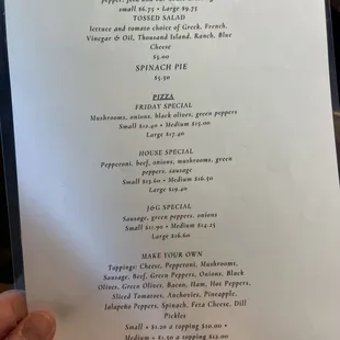 Lunch menu pg1