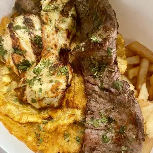 Grilled Steak and Chicken