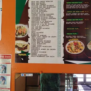 Updated pricing of the taco menu.