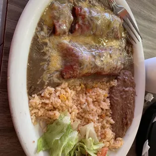 Beef Enchilada Plate