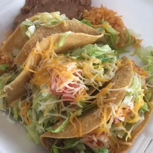 Crispy taco plate