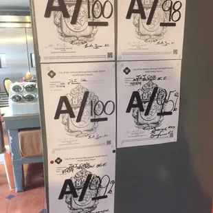 sushi and sashimi, interior