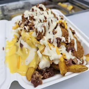 Chicken Bacon Ranch Loaded Fries
