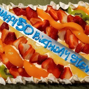 Fruit tart cake (1/4 sheet)