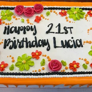 Neon Flower Decoration. Please order in store 7 days in advance.