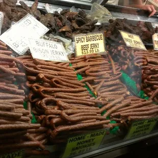 Beef jerky and smilies :)