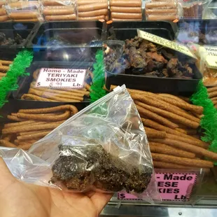 Here would you like some really old wrinkled worn out meat wrapped up in plastic? Or alternatively you could have some jerky.