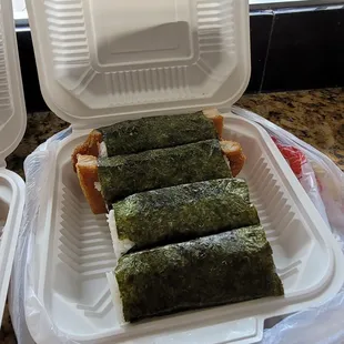 2 Chicken Katsu and 2 spam musubi...enjoy