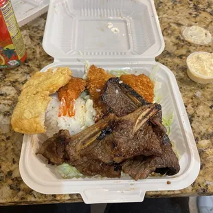 One of the Hawaiian meal options