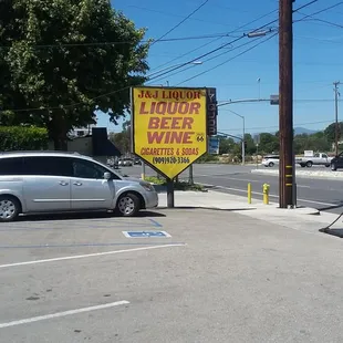a car parked in a parking lot