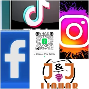 a collage of social logos