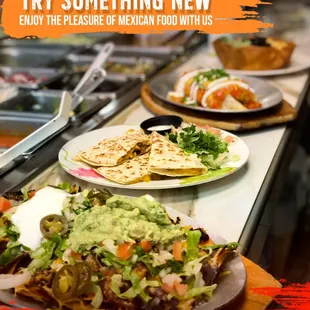 plates of mexican food