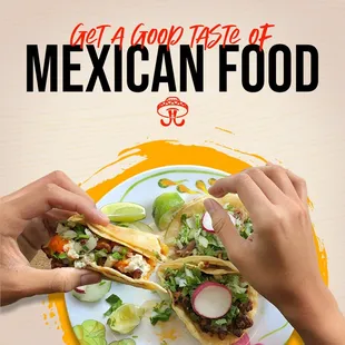 two hands grabbing a taco