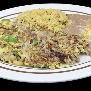 Machaca breakfast plate