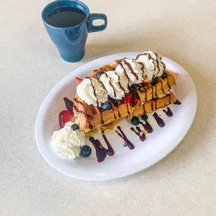 food, waffles