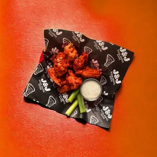 Crispy buffalo wings