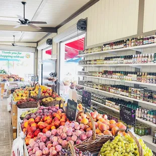 the produce section of the store