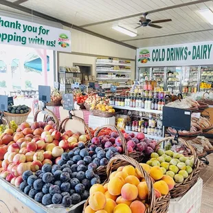 a variety of fruits and vegetables