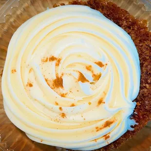 a frosted cupcake