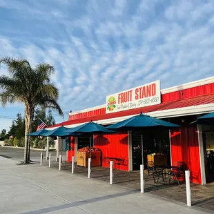 the front of the restaurant