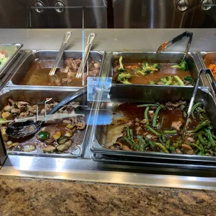 a variety of food items