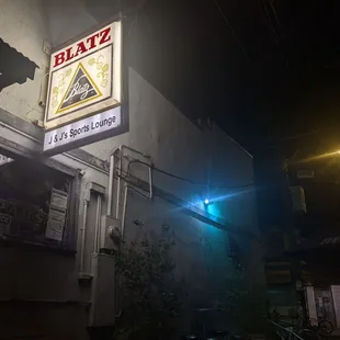 outside