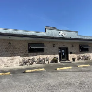 the outside of the building