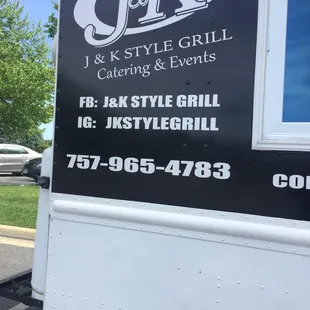 a food truck parked in a parking lot