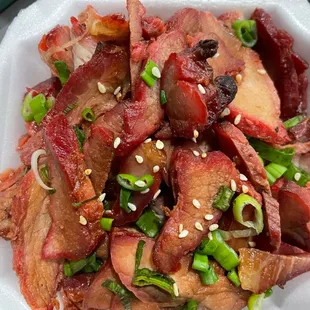 bacon and green onions