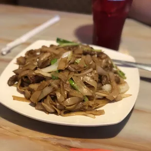 Beef chow fun