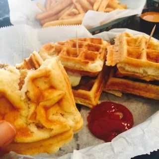 Waffle Burger Sliders