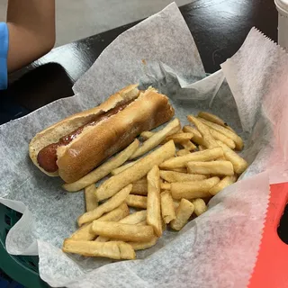 Kids Hotdog and Fries