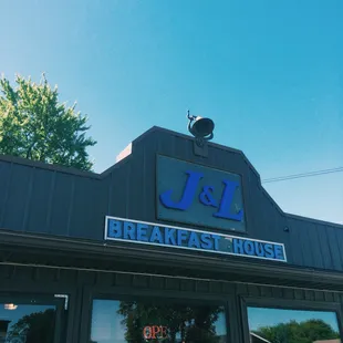 the front of the restaurant