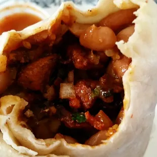 Pork burrito